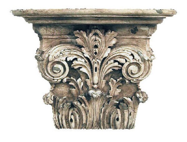 Corinthian Style Capital Wall Shelf Bracket for pillar tops